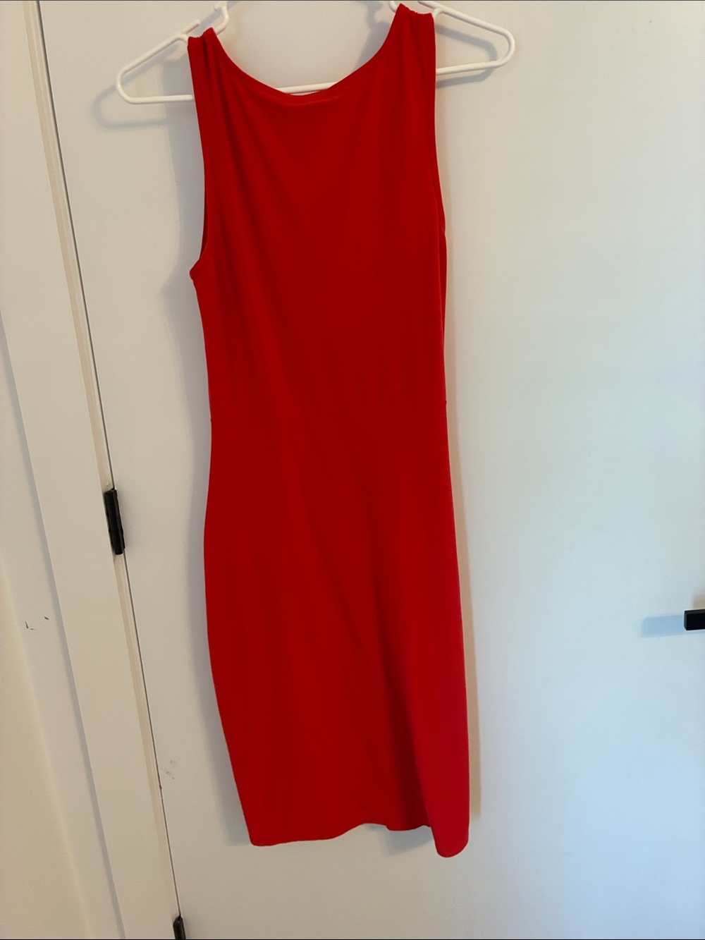 Ultra Flirt Red Sleeveless Knot-Detail Midi Dress - Picture 4 of 5